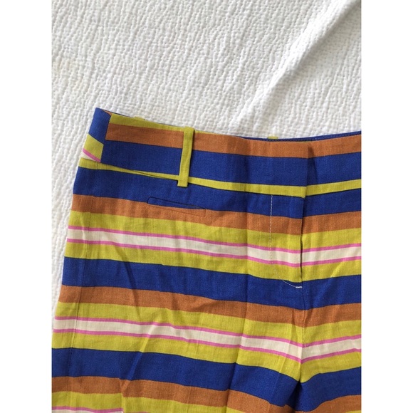 LOFT Linen stripped shorts - size 6 - Picture 3 of 4